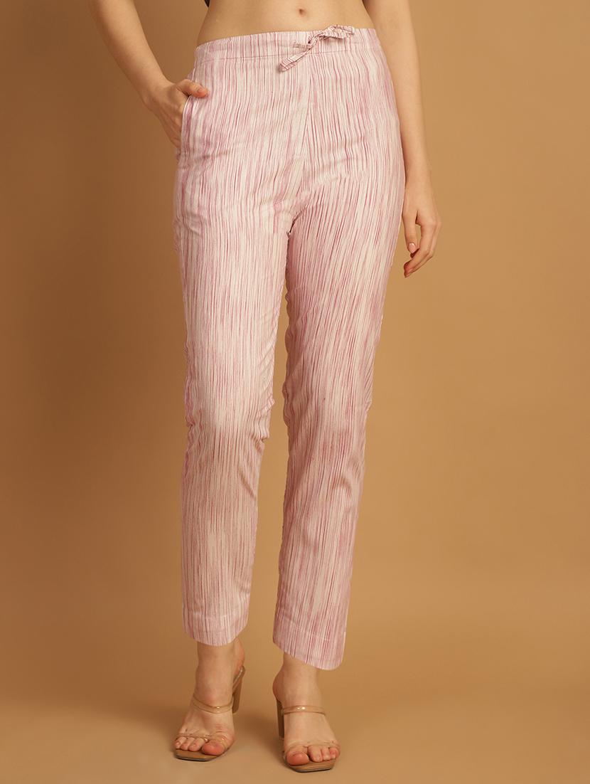 women printed ankle length flat front trouser - 21529362 -  Zoom Image - 0