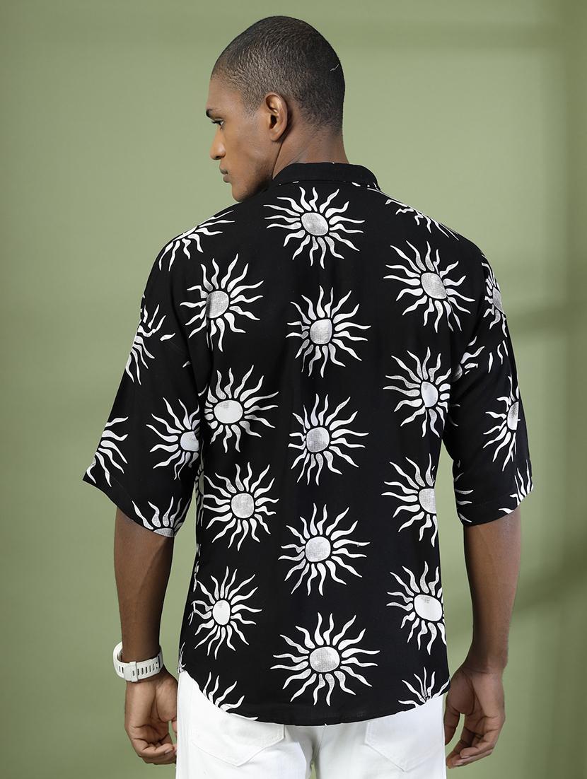 men collared printed casual shirt - 21529574 - Standard Image - 2