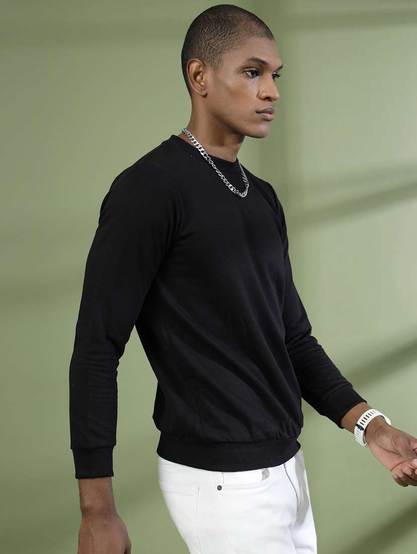 men long sleeves plain sweatshirt - 21529603 -  Standard Image - 2