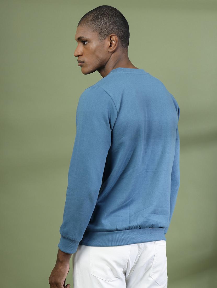 men long sleeves front print sweatshirt - 21529606 - Standard Image - 2
