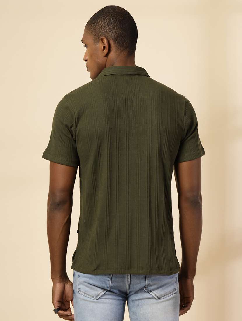 men polo neck color block t-shirt - 21529621 -  Standard Image - 2