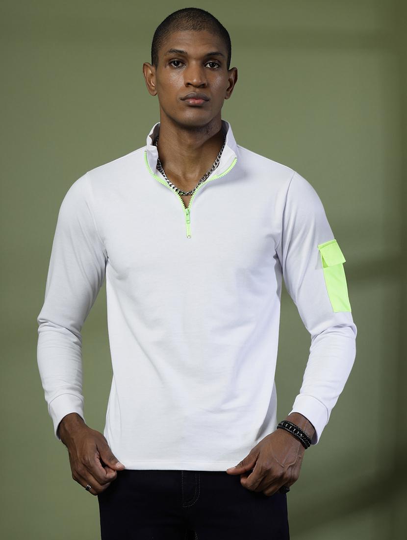 men polo neck plain t-shirt - 21529622 -  Zoom Image - 0