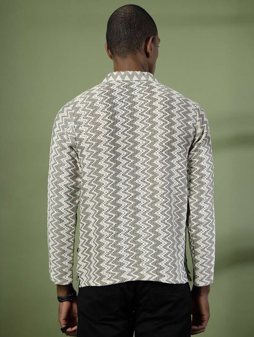 men polo neck self design t-shirt - 21529625 -  Standard Image - 2