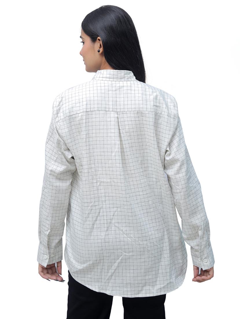 women white cotton regular shirt - 21529691 - Standard Image - 2