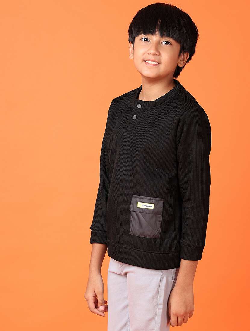 boys solid long sleeve sweatshirt - 21529806 -  Standard Image - 2