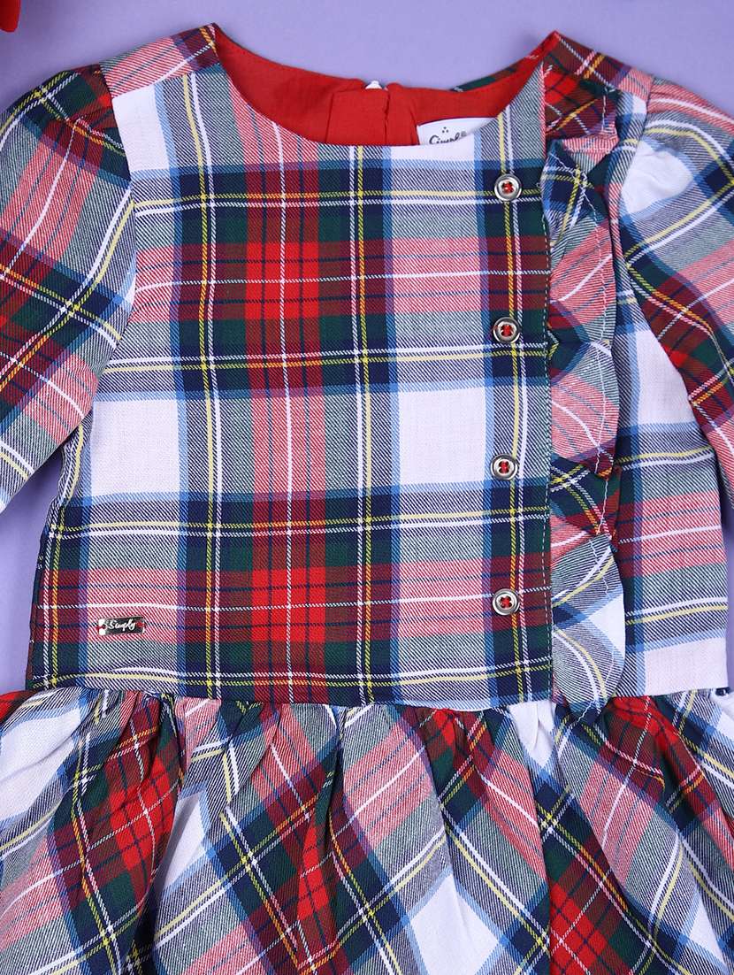 girls checkered cotton frock - 21529859 -  Standard Image - 2