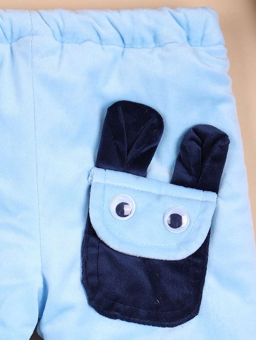 kids light blue mid rise track pant - 21529879 - Standard Image - 2