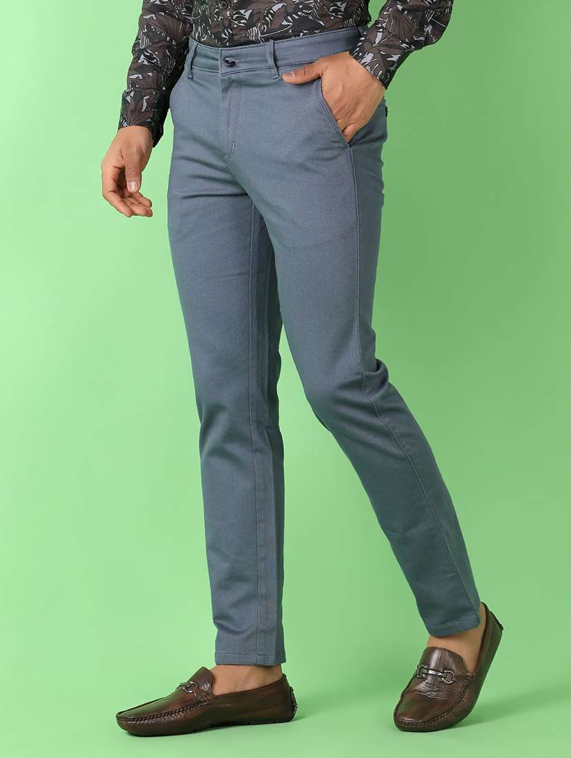 men mid rise solid chinos - 21529910 -  Standard Image - 2