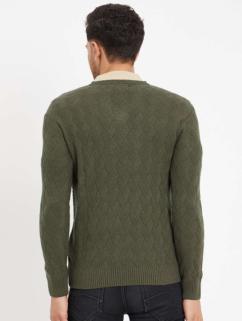 men long sleeve self-designed pullover - 21530256 -  Standard Image - 2