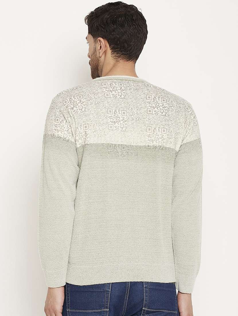 men color block long sleeve pullover - 21530265 -  Standard Image - 2