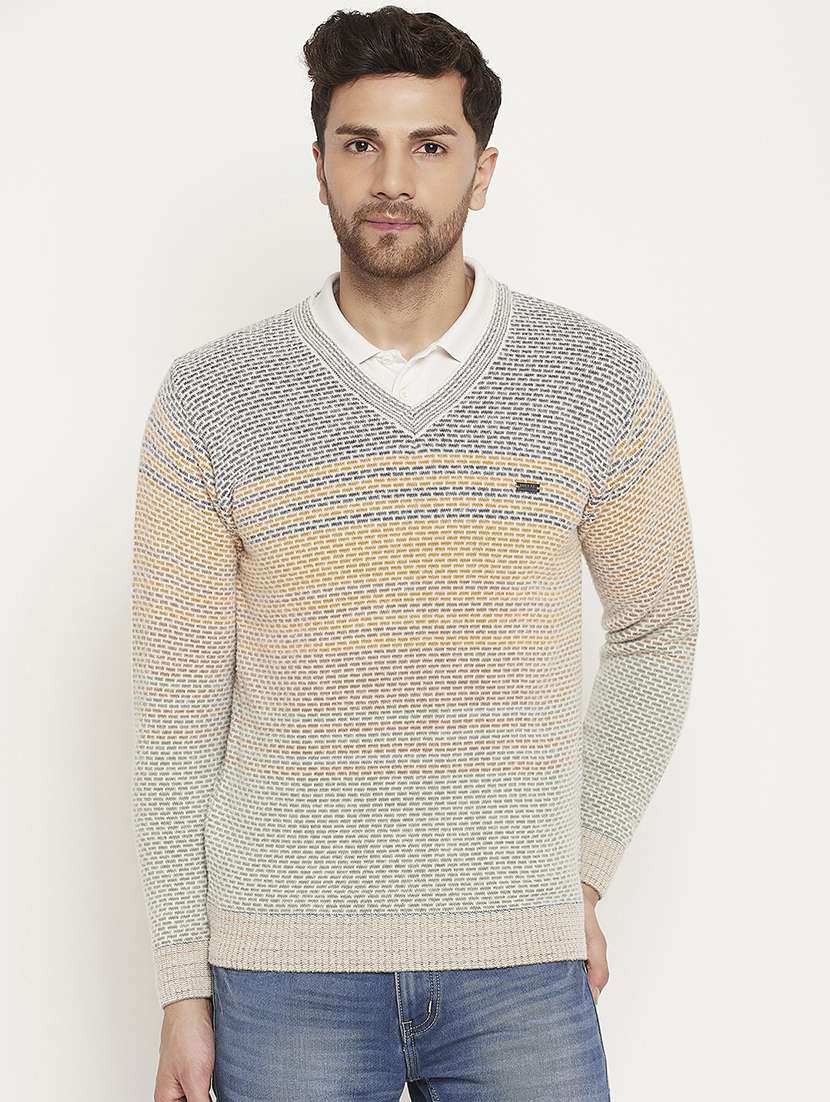 men long sleeve self-designed pullover