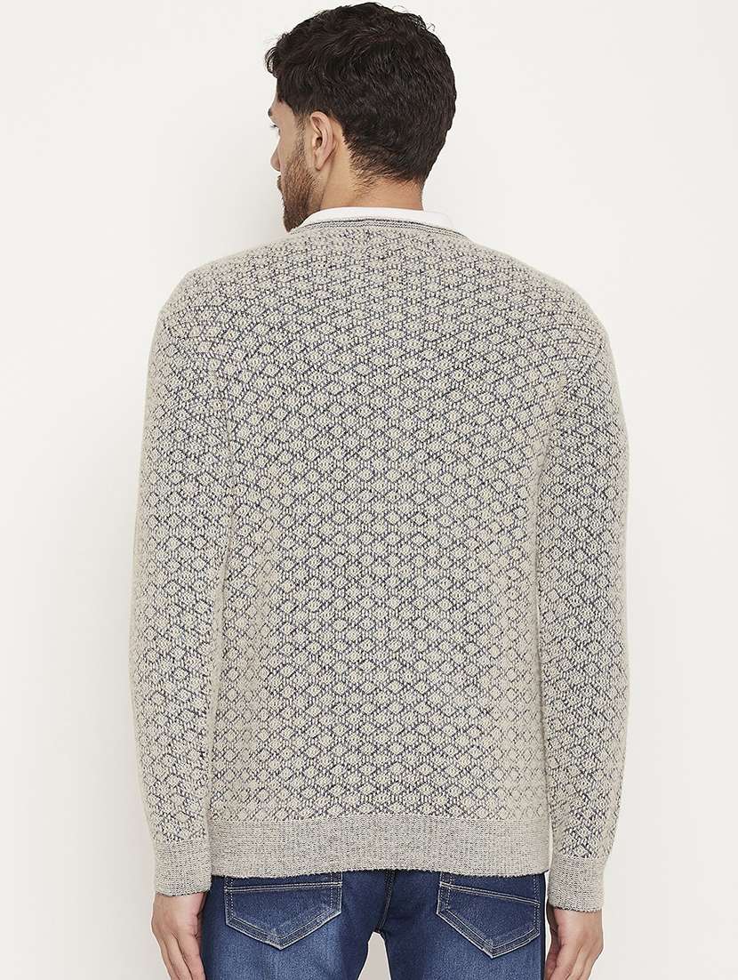 men long sleeve self-designed pullover - 21530303 - Standard Image - 2