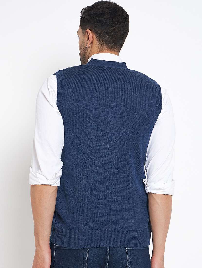 men checkered sleeveless cardigan sweater - 21530326 -  Standard Image - 2