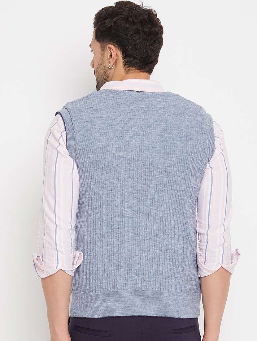 men self design sleeveless pullover - 21530329 -  Standard Image - 7