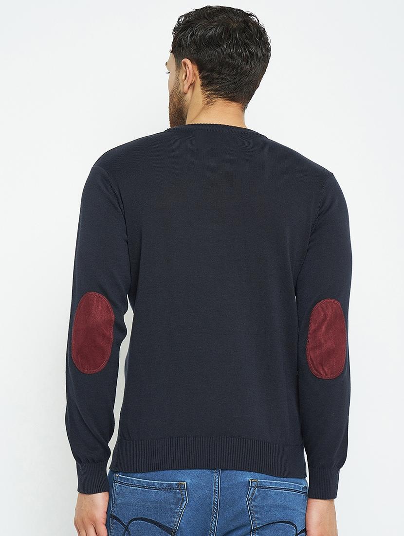 men self design long sleeve pullover sweater - 21530338 - Standard Image - 2