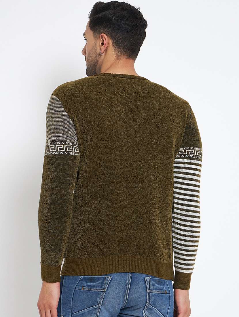 men long sleeve self-designed pullover - 21530443 -  Standard Image - 2