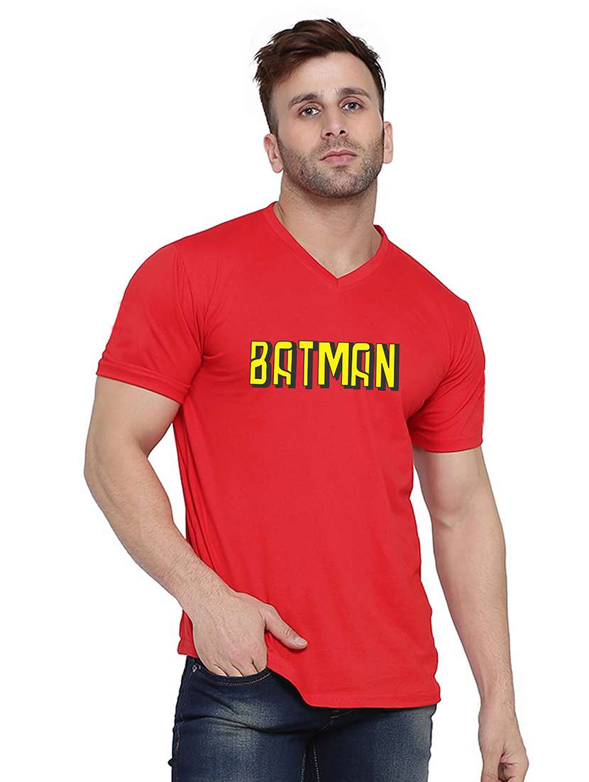 men short sleeve chest printed t-shirt