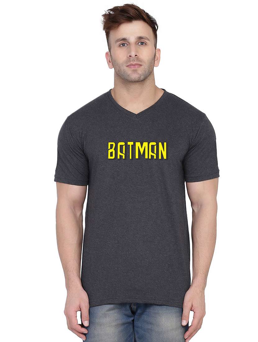 men short sleeve chest printed t-shirt