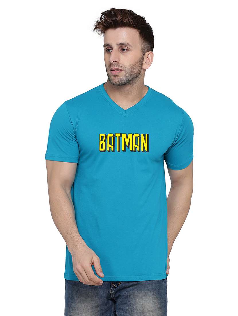 men short sleeve chest printed t-shirt