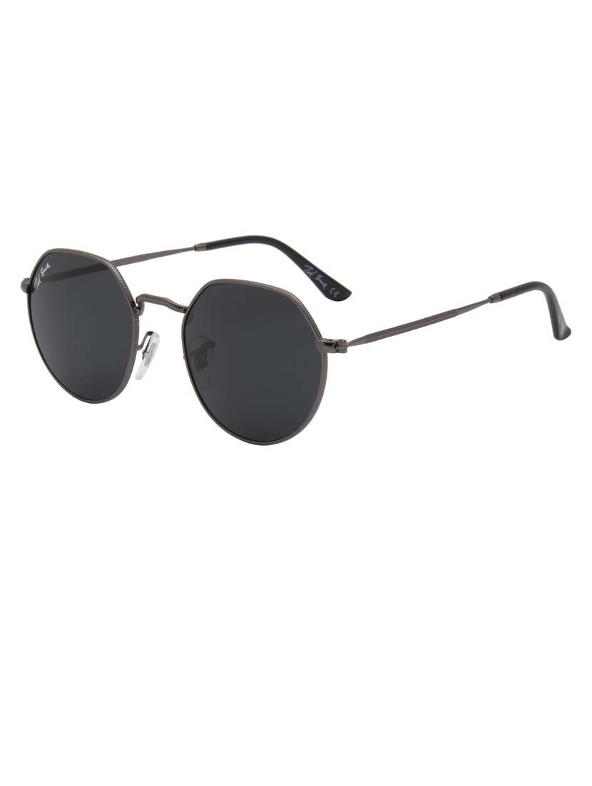 ted smith full rim round shape branded latest and stylish sunglasses | glass lens & 100 % uv protection | men & women - 21531160 - Standard Image - 2
