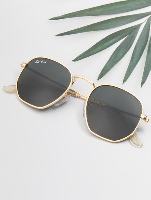 ted smith full rim hexagnal shape branded latest and stylish sunglasses | glass lens & 100 % uv protection | men & women - 21531165 - Standard Image - 0