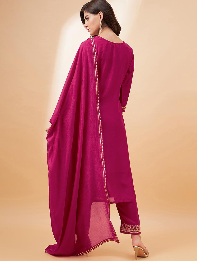 women kurta pant set with dupatta - 21531260 - Standard Image - 2