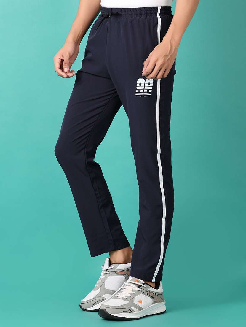 men mid rise placement print ankle length track pant - 21531431 -  Standard Image - 2