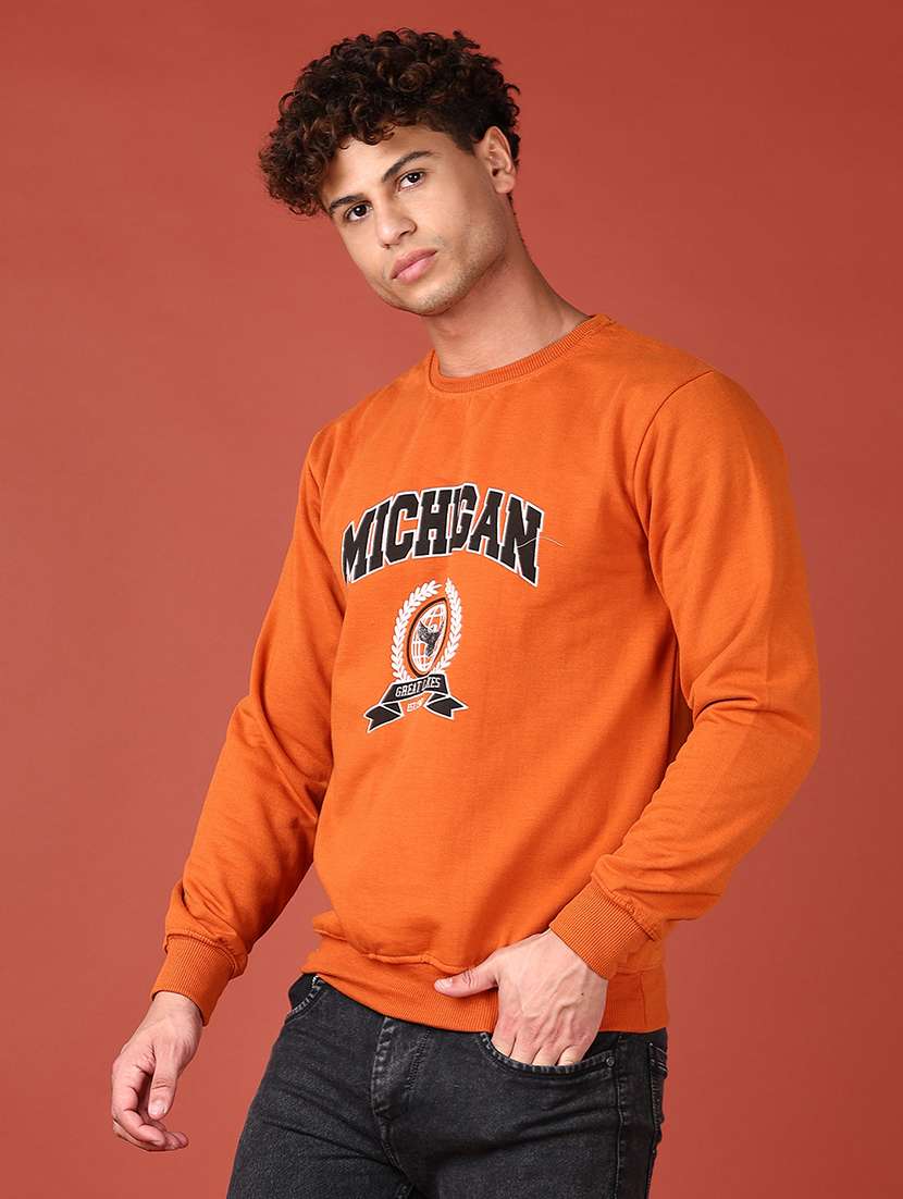 men front print long sleeve sweatshirt - 21531445 -  Standard Image - 2
