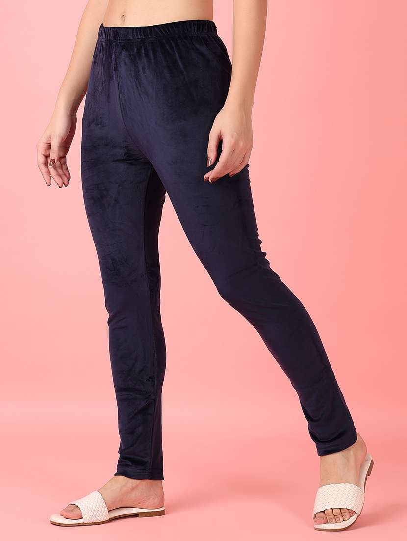 navy blue solid woolen legging - 21531451 -  Standard Image - 2