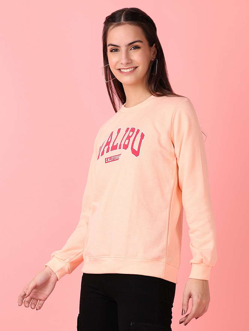 women front print long sleeve sweatshirt - 21531457 -  Standard Image - 2