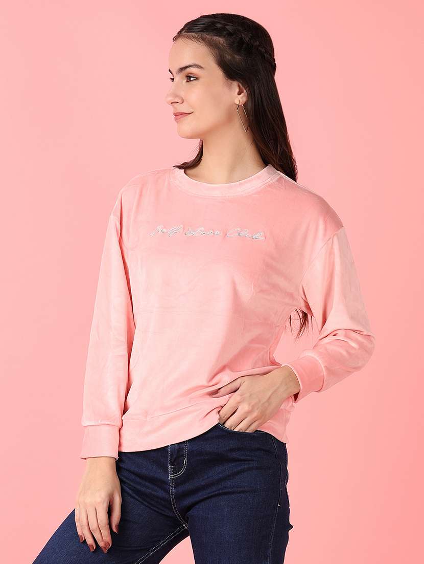 women chest print long sleeve sweatshirt - 21531458 -  Standard Image - 2