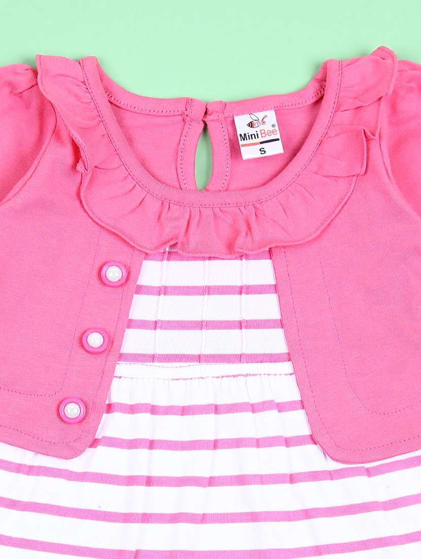 girls stripes round neck full length sets - 21531524 -  Standard Image - 2