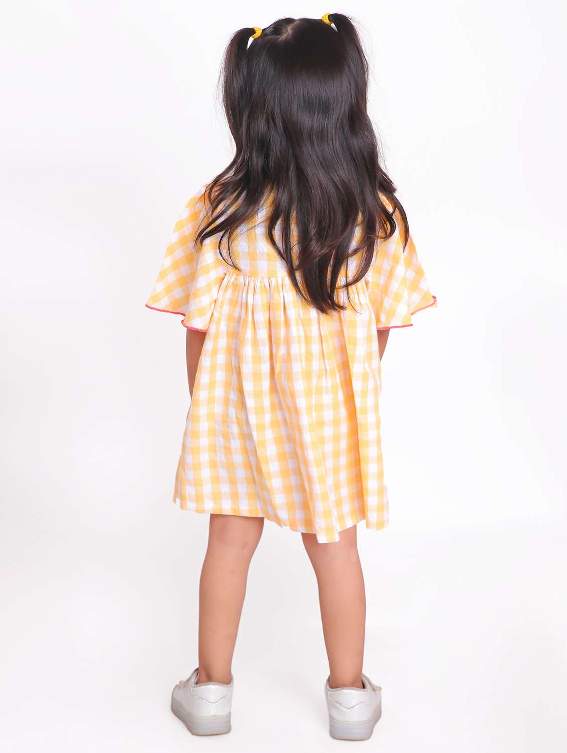 girls yellow embroidered a-line dress - 21531687 -  Standard Image - 2