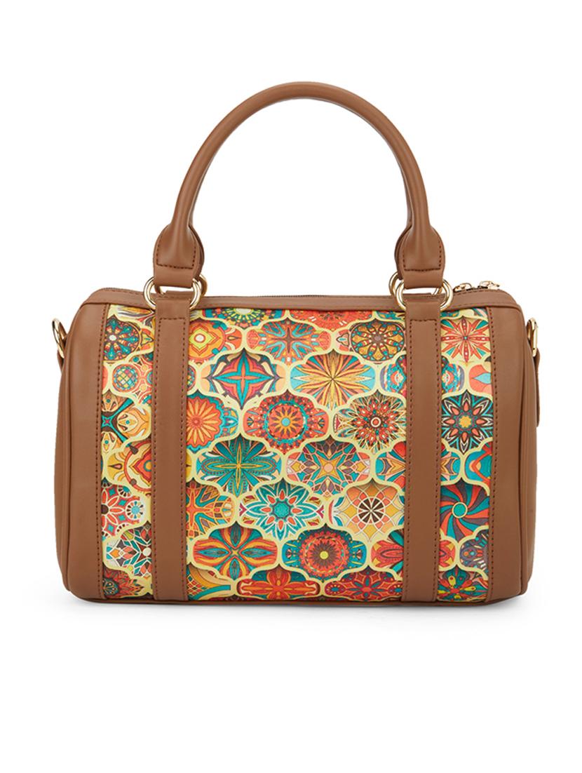 women brown printed handbag - 21531781 - Zoom Image - 0