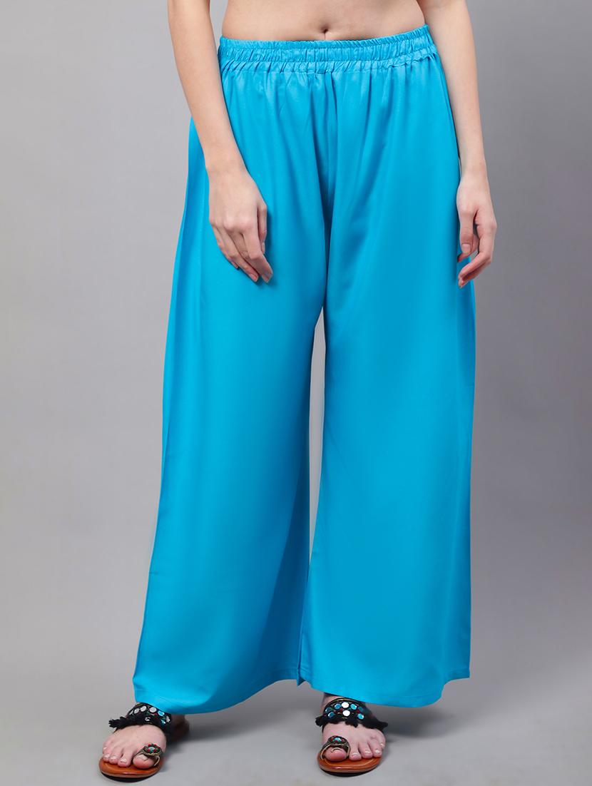 women full length solid palazzo - 21531854 - Zoom Image - 0