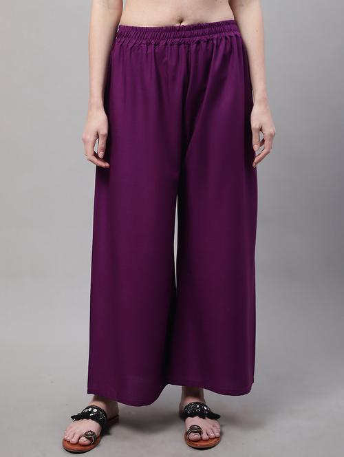 women full length solid palazzo - 21531857 -  Standard Image - 0
