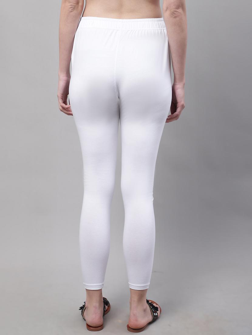 women solid ankle length leggings - 21531859 - Standard Image - 2