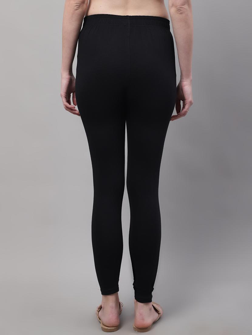 women solid ankle length leggings - 21531860 - Standard Image - 2