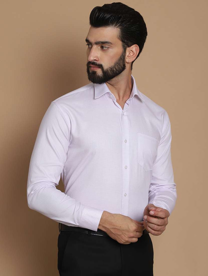men self design long sleeves formal shirt - 21531986 -  Standard Image - 2