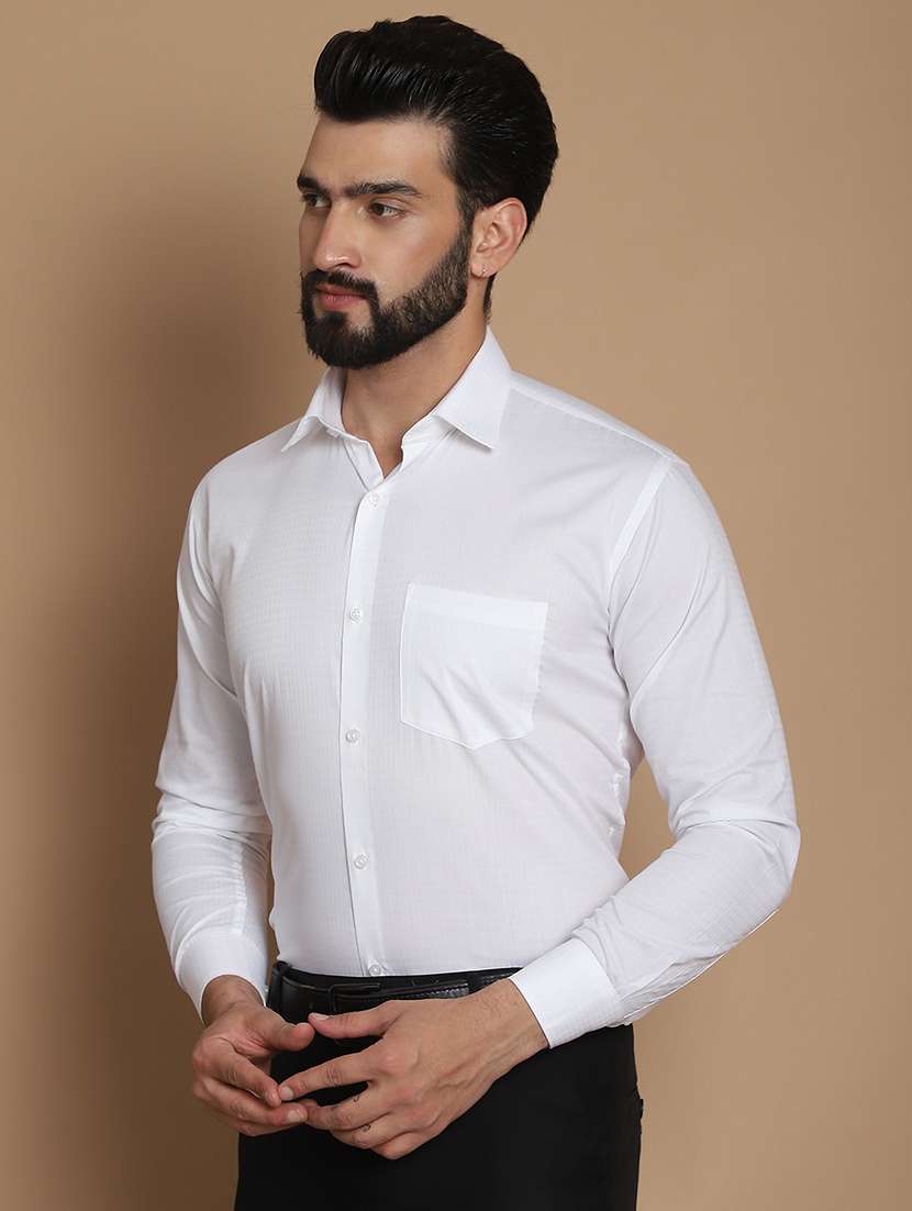 men solid formal shirt