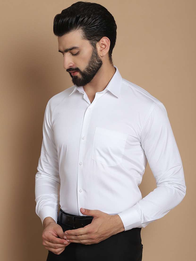 men solid formal shirt - 21531995 -  Standard Image - 2