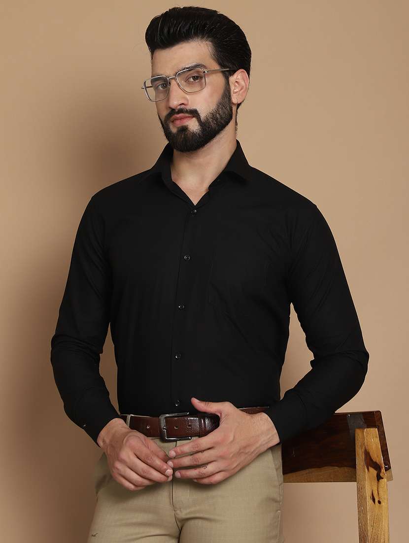 men solid formal shirt - 21531996 -  Standard Image - 2