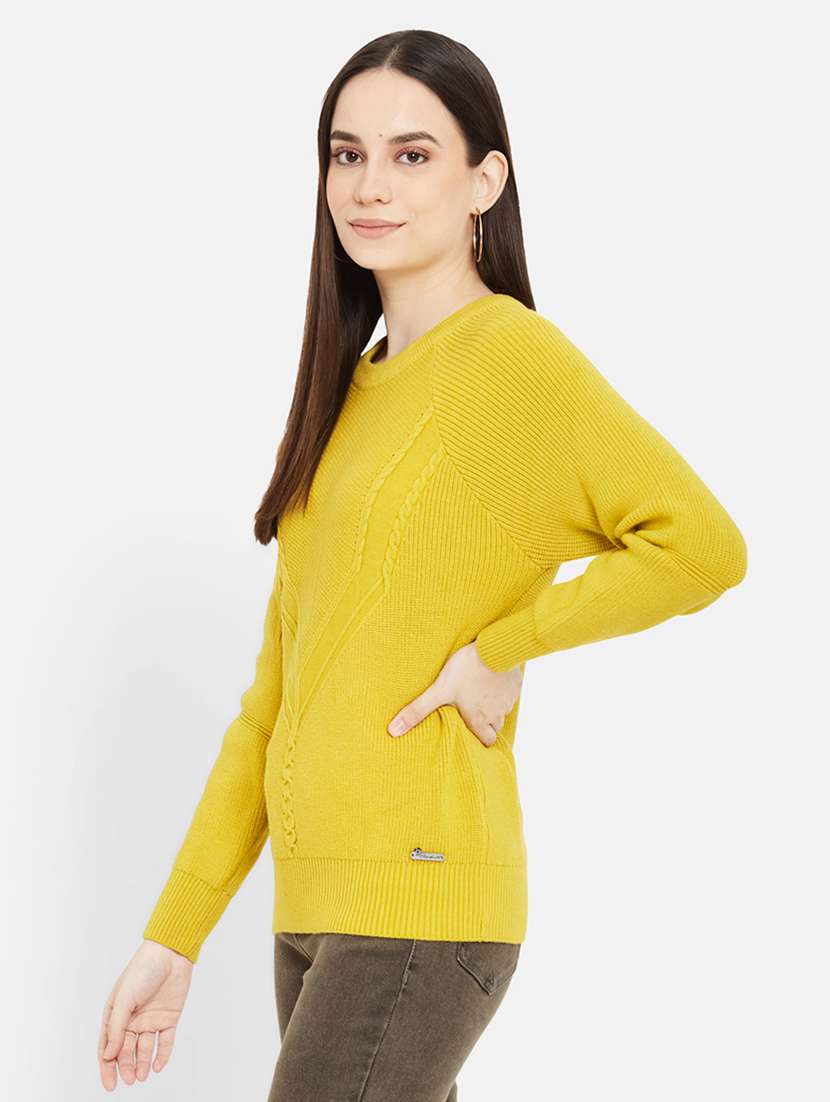 women self design long sleeves pullover - 21532050 -  Standard Image - 2