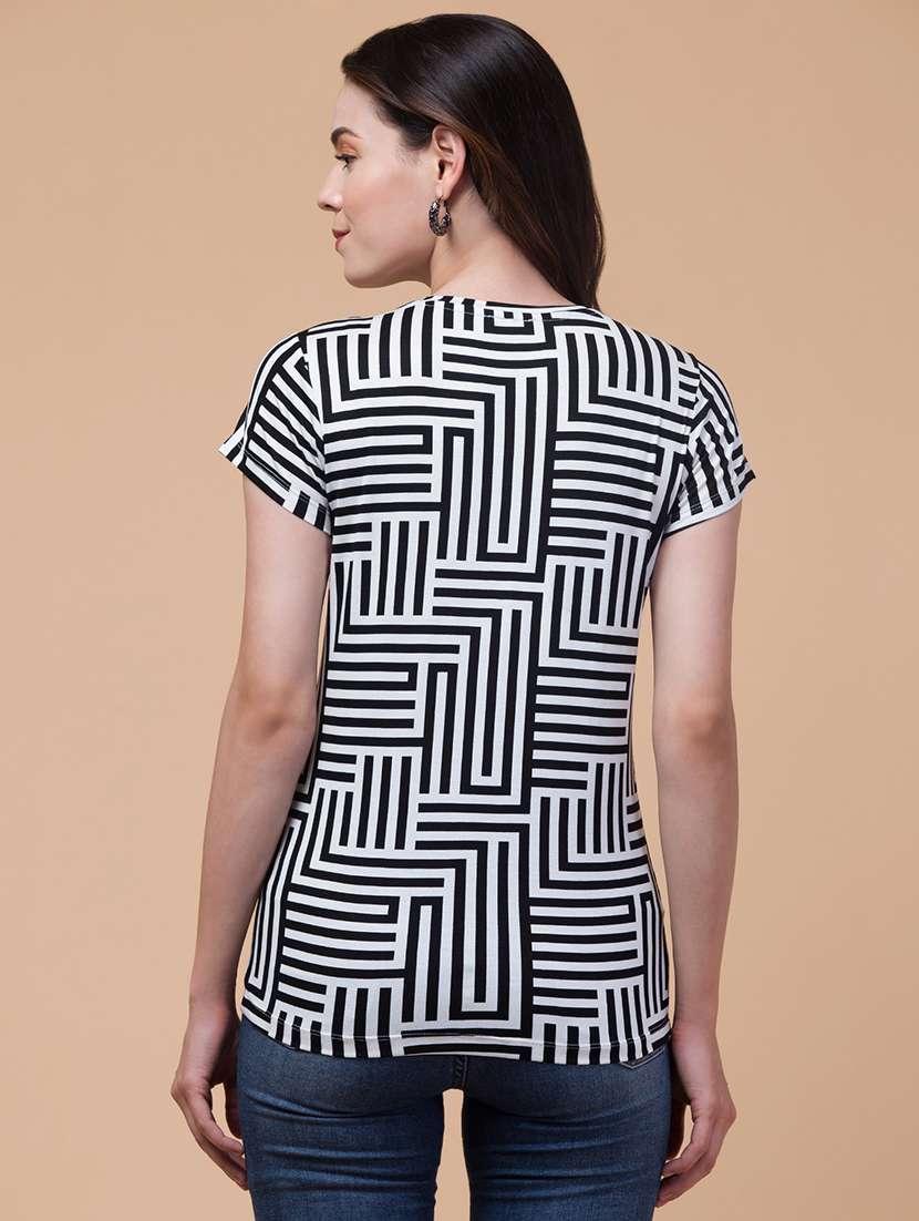 women printed short sleeves t-shirt - 21532105 -  Standard Image - 2