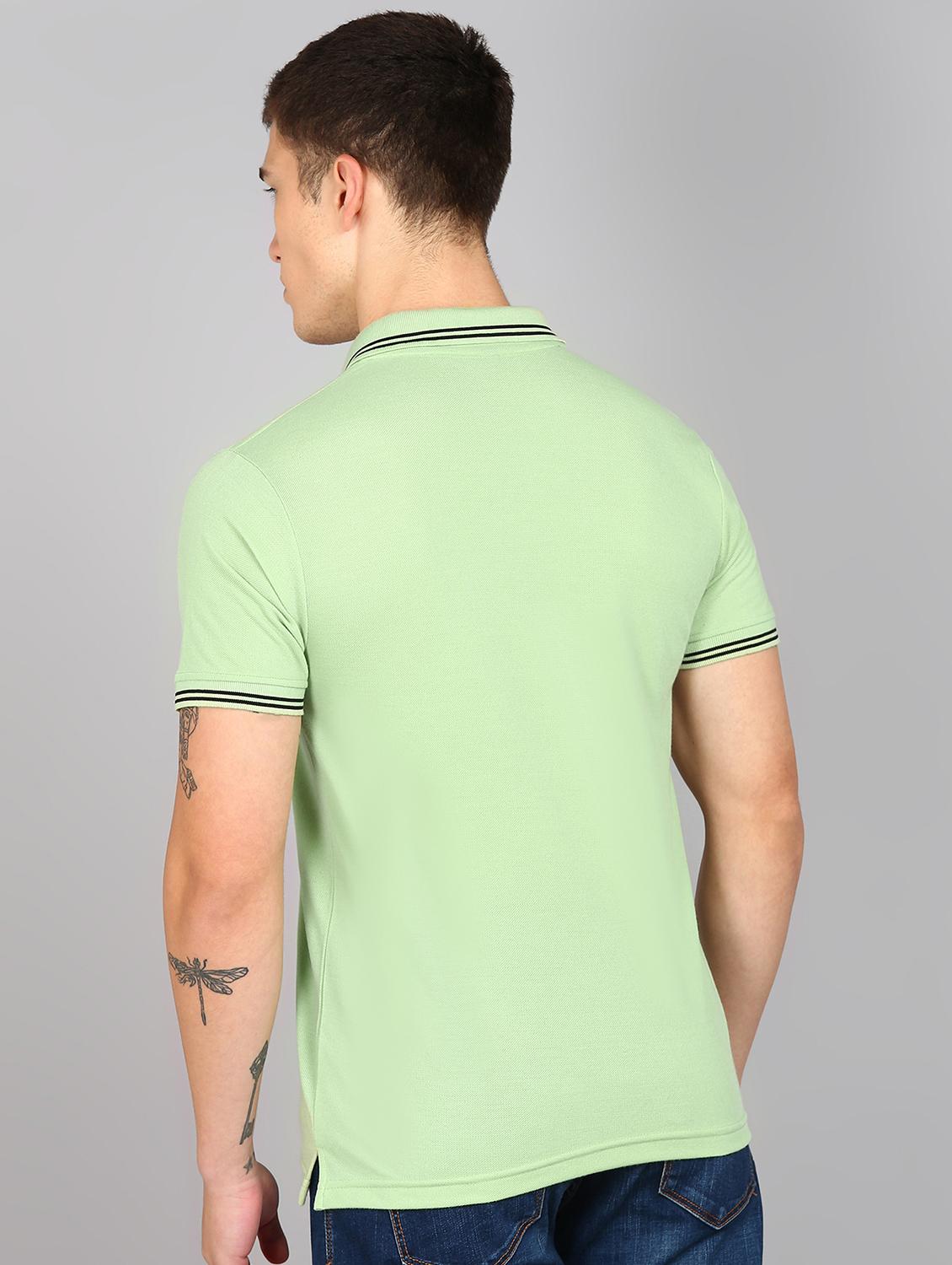 men placement print polo neck t-shirt - 21532152 - Standard Image - 2