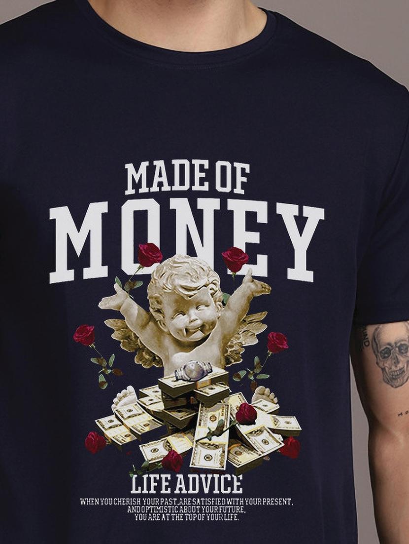 men round neck front printed t-shirt - 21532172 - Standard Image - 2