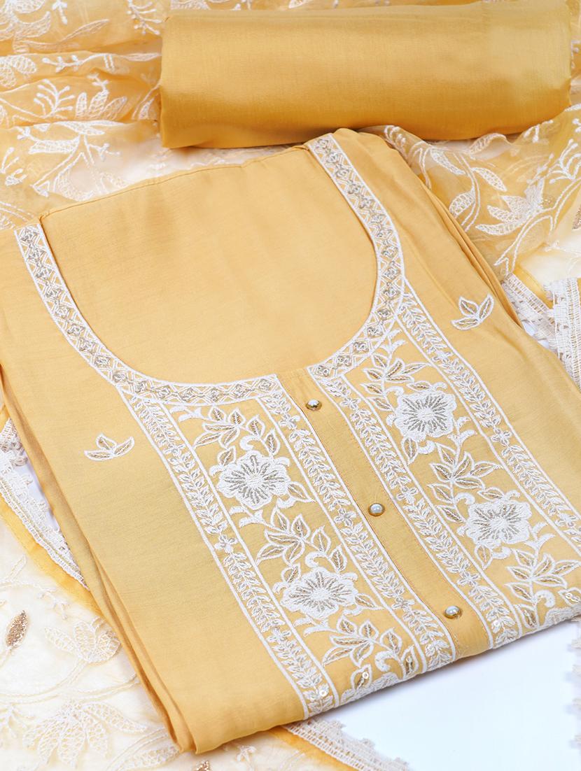 women embroidered unstitched suit set - 21532220 -  Zoom Image - 0