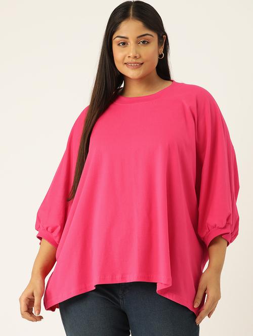 women round neck solid regular top - 21532970 -  Standard Image - 0