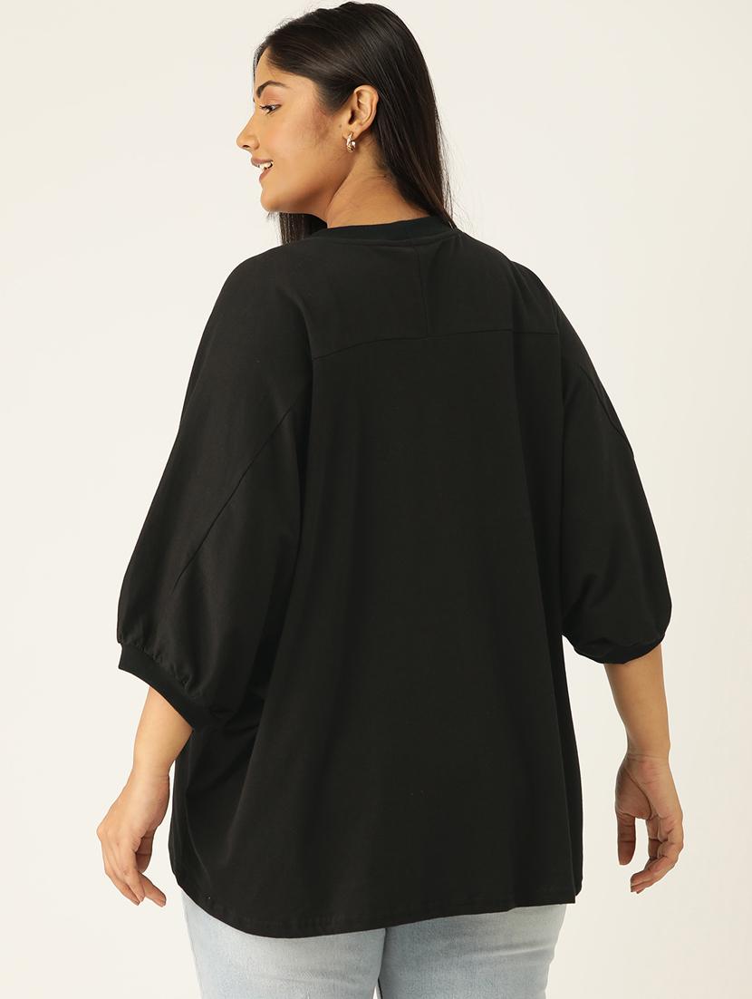 women round neck solid regular top - 21532972 - Standard Image - 2
