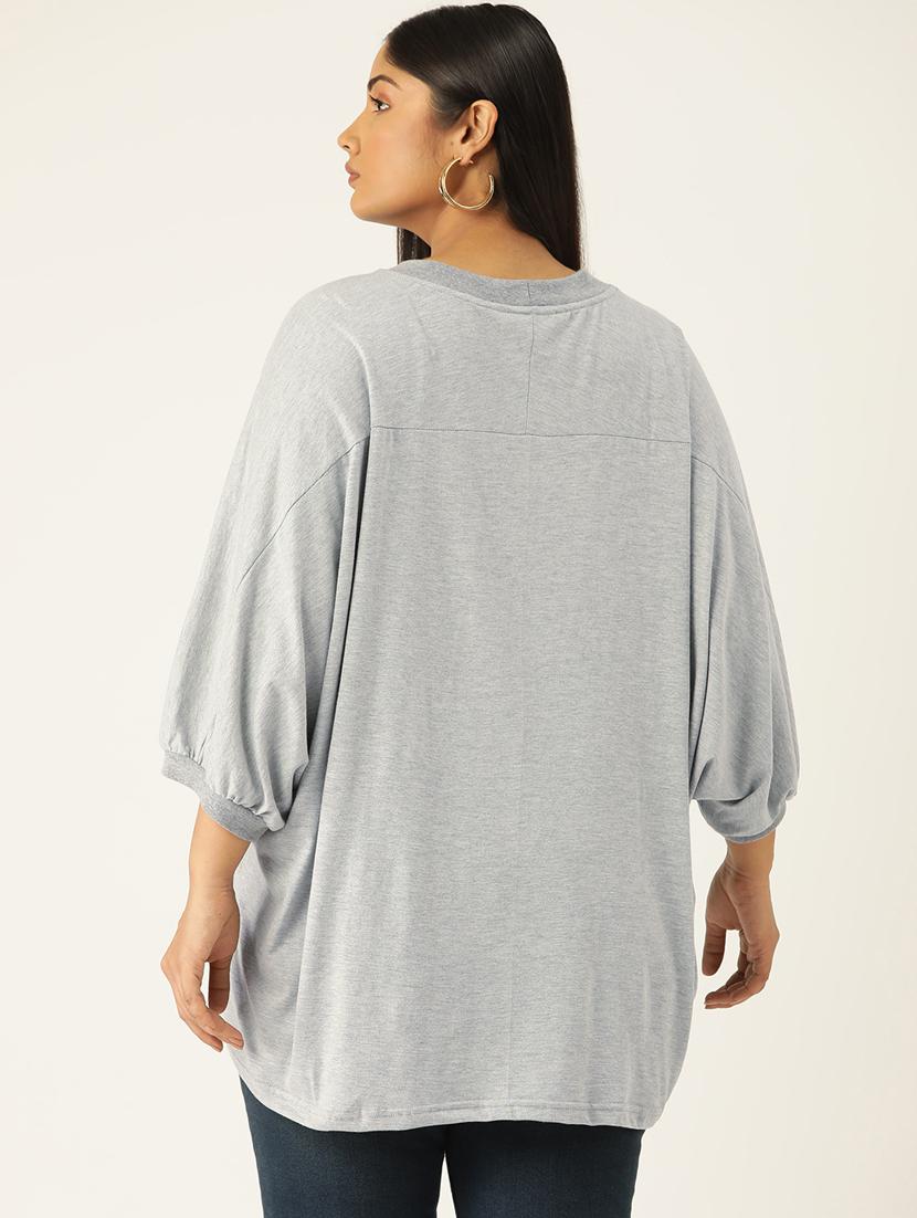women round neck solid regular top - 21532974 - Standard Image - 2